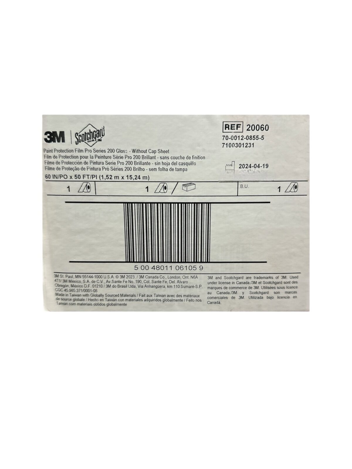 3M PPF Pro Series 200 Gloss 60