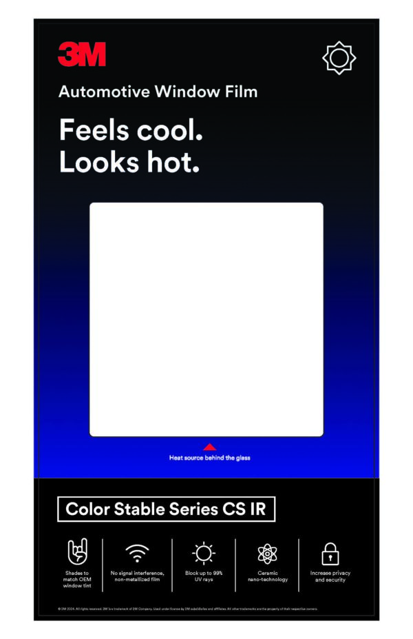 3M Color Stable IR Auto Tint Kiosk Graphic