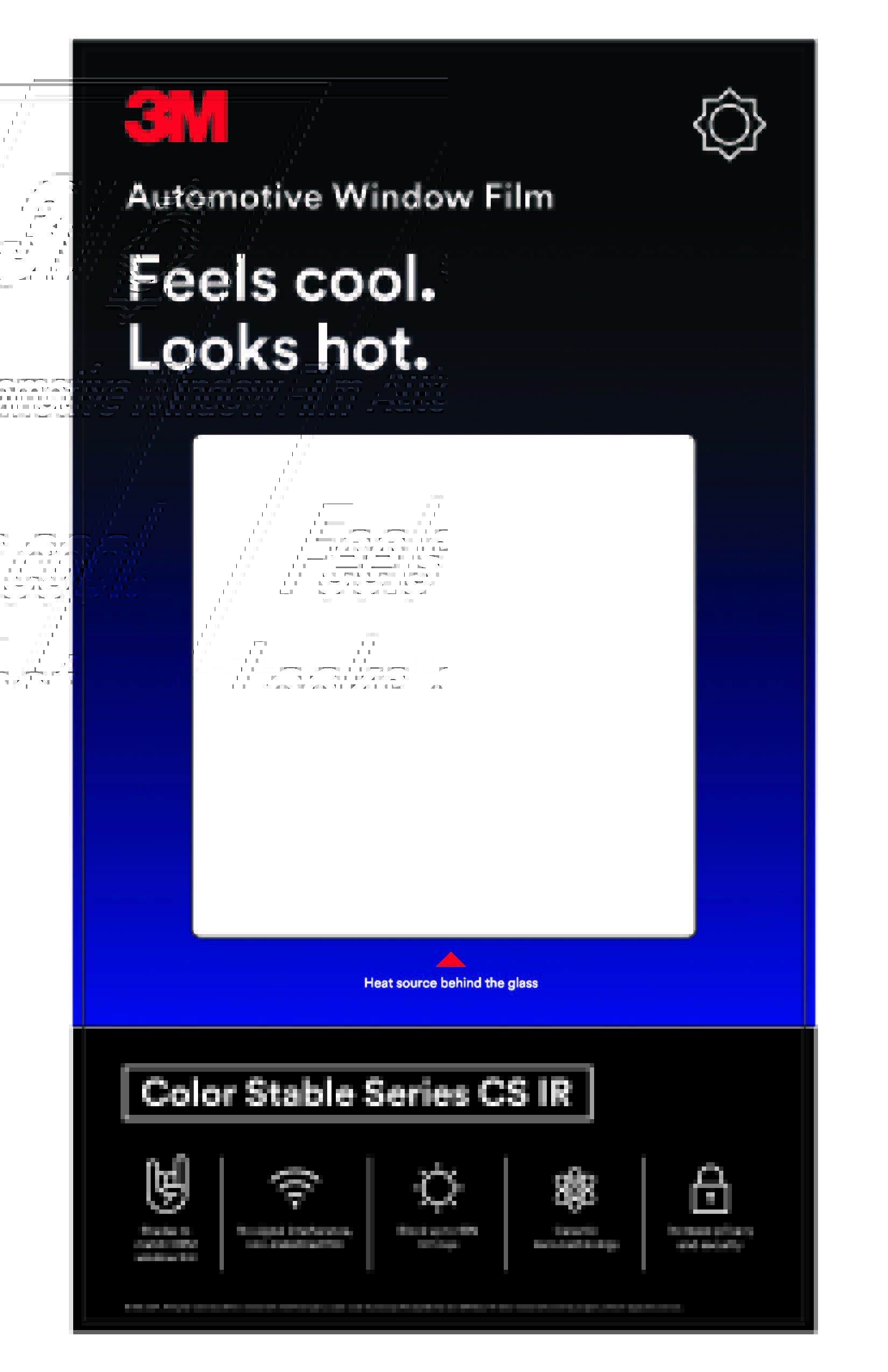 3M Color Stable IR Auto Tint Kiosk Graphic