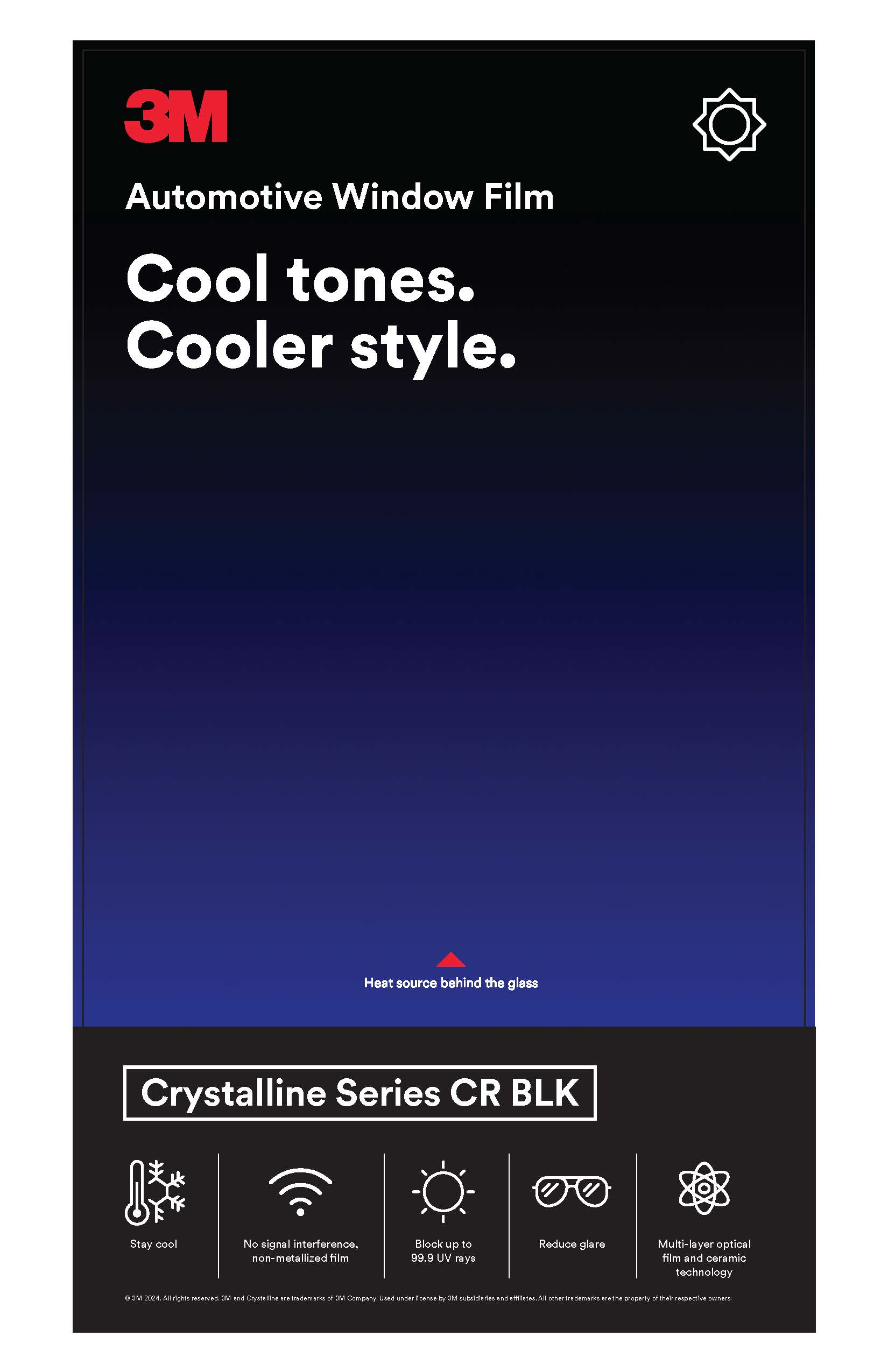3M Crystalline Black Series Kiosk Graphic