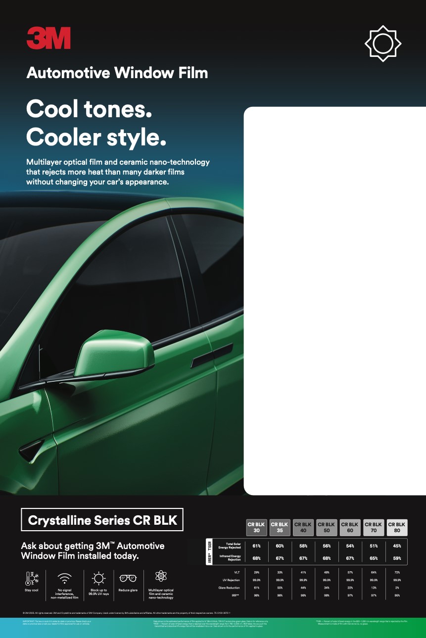 3M Crystalline Black Wall Board Graphic