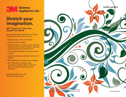 3M IJ8150 Clearview Print Sample