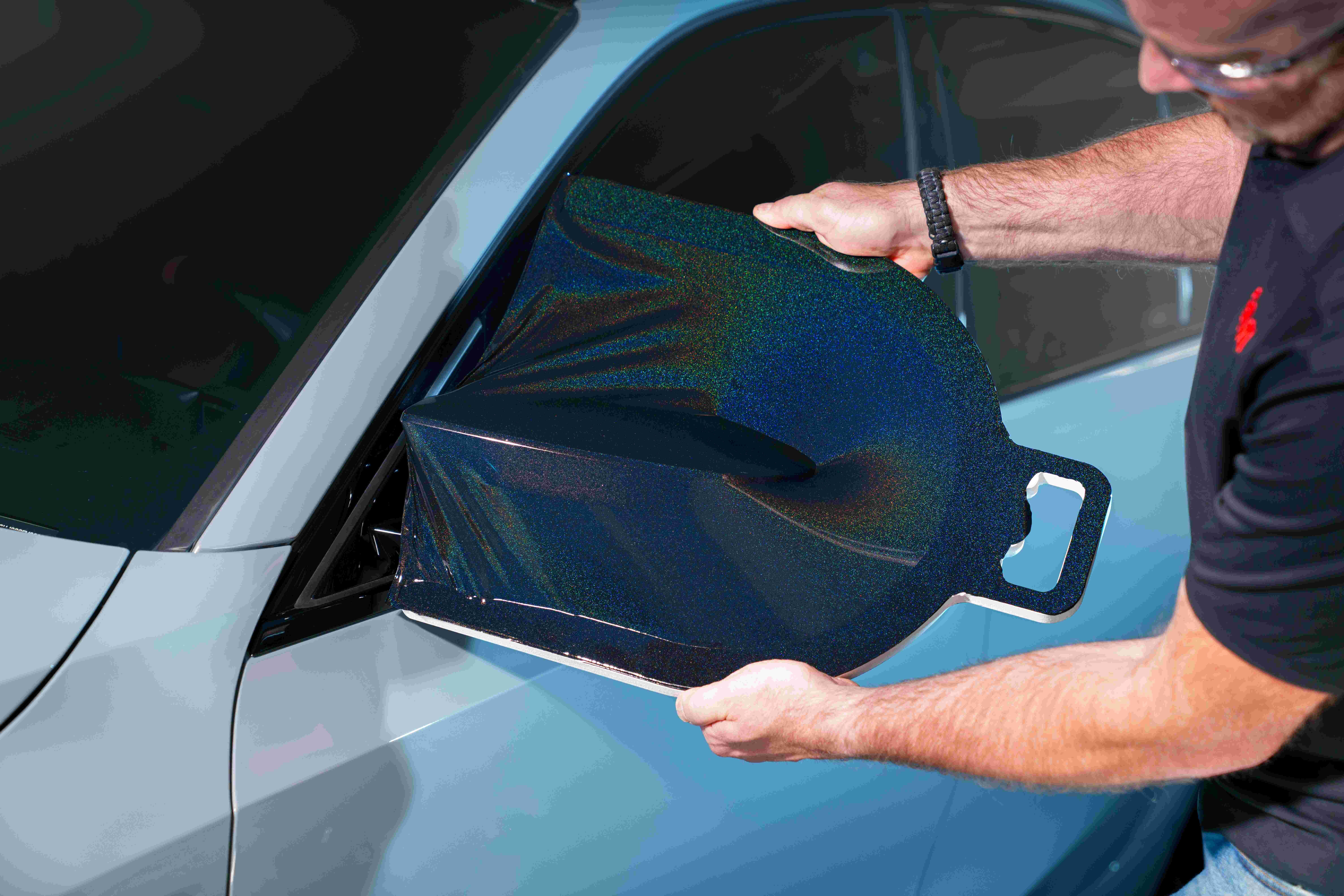 3M 2080 HGP221 High Gloss Flip Black Psychedelic Installation Pic 4