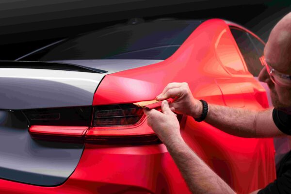 3M 2080 M33 Matte Strawberry Red Installation Pic 4