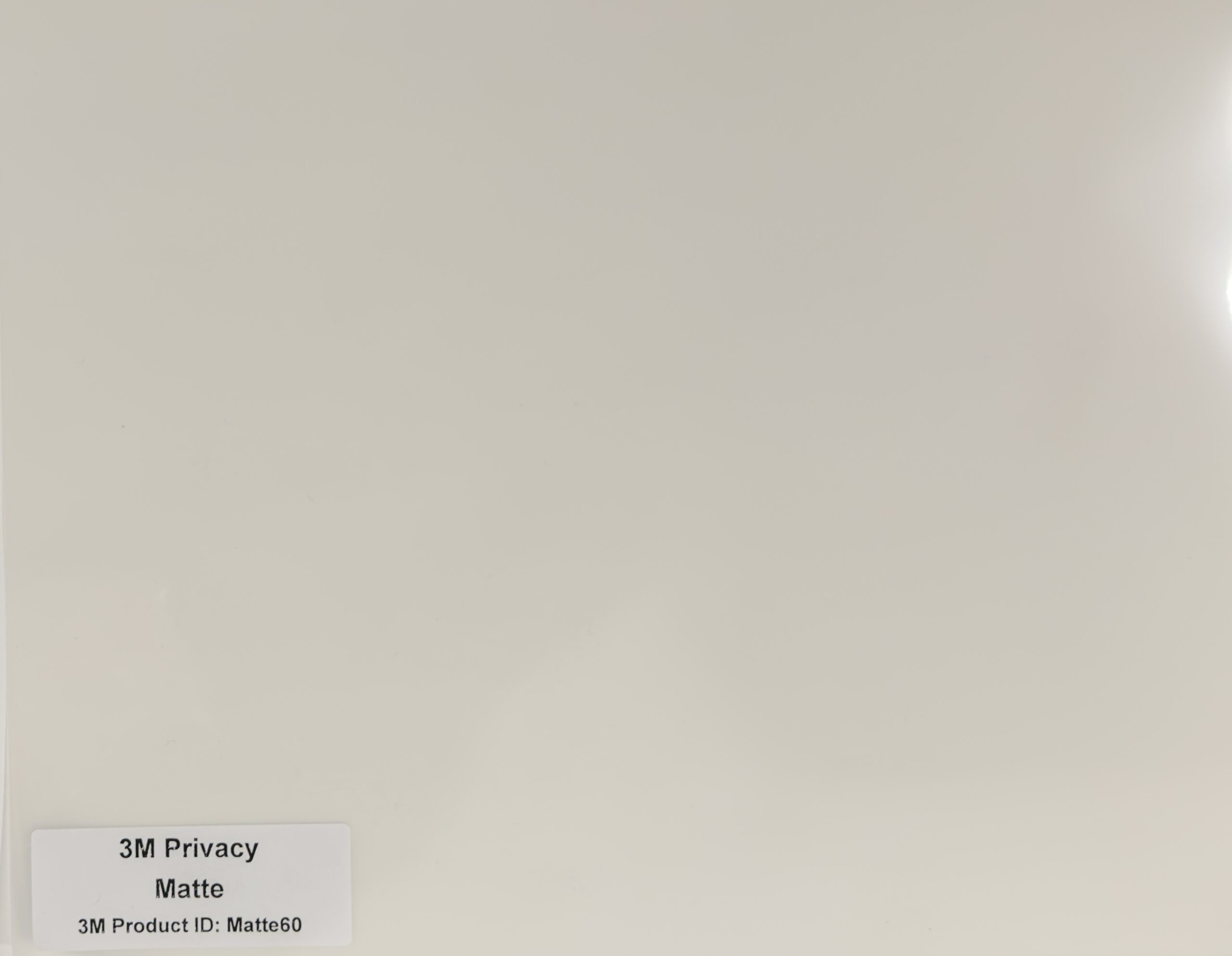 3M Matte Privacy Film Sample
