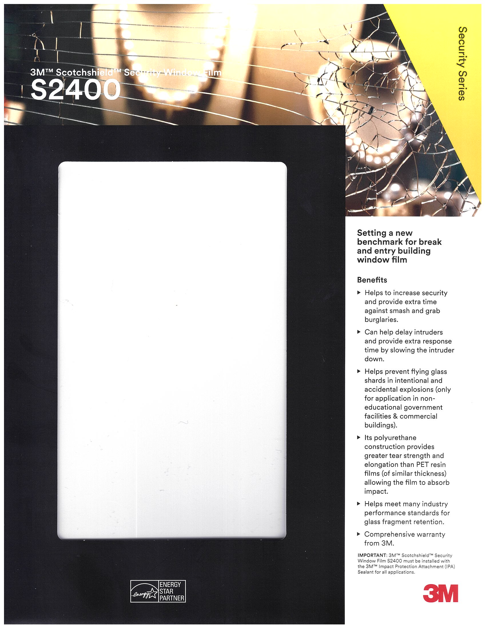 3M S2400 Sample Card Front