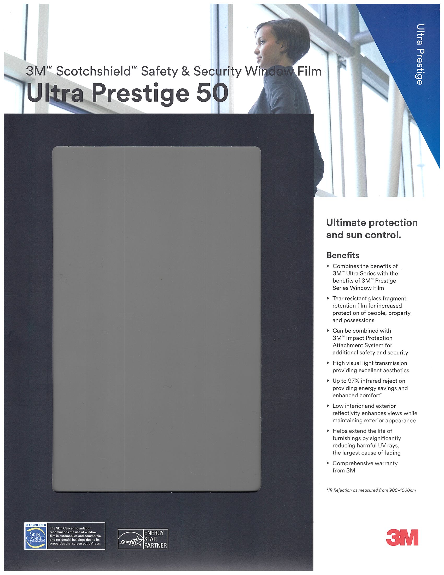 3M ULTRA Prestige S50 Sample Card Front