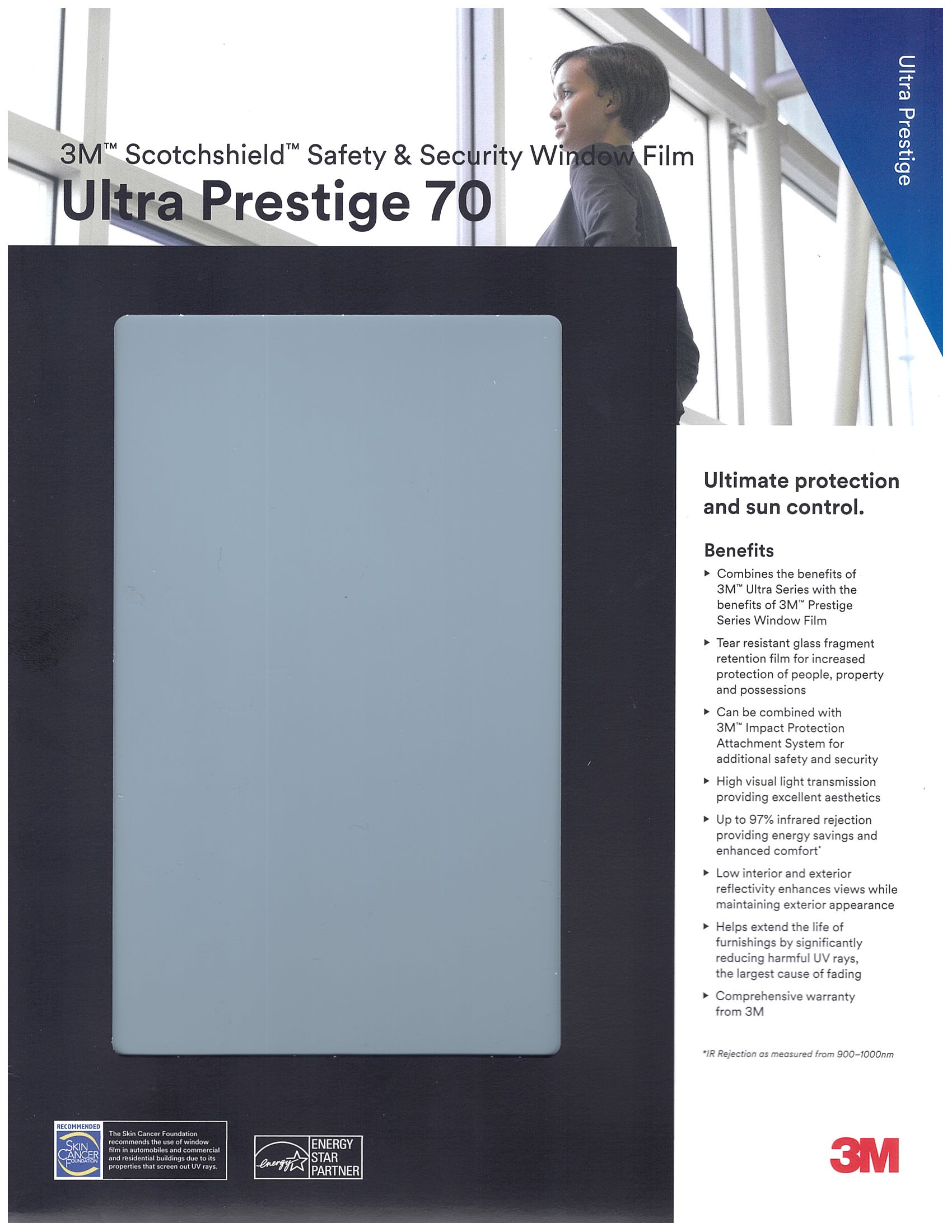 3M ULTRA Prestige S70 Sample Card Front