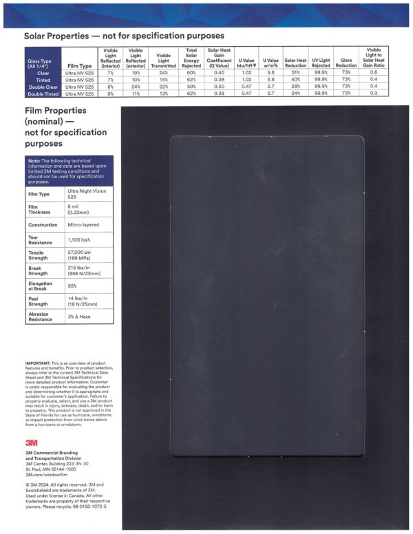 3M ULTRA S25NV Sample Cards | EPD Shop