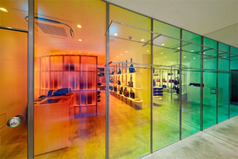 DI CHROIC colored glass finishes 3M