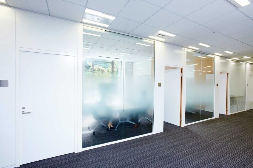 Featured image for “4 Applications for 3M Fasara Decorative Glass Finishes in Offices”