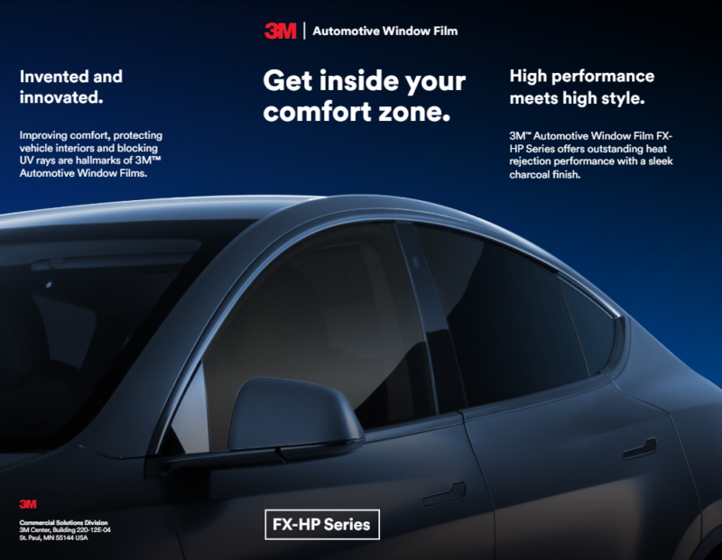 3M FX-HP Automotive Window Film Brochure cover