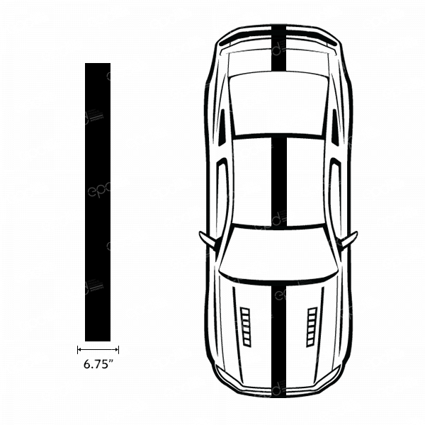 6.75" Automotive Stripes