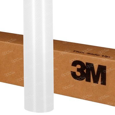 3M Vinyl Wrap Film Series 2080 Carbon Fiber White CFS10