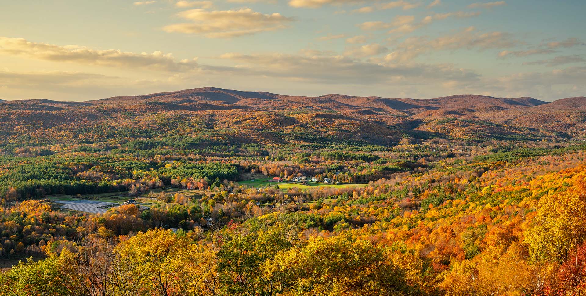Autumn view of The Berkshires