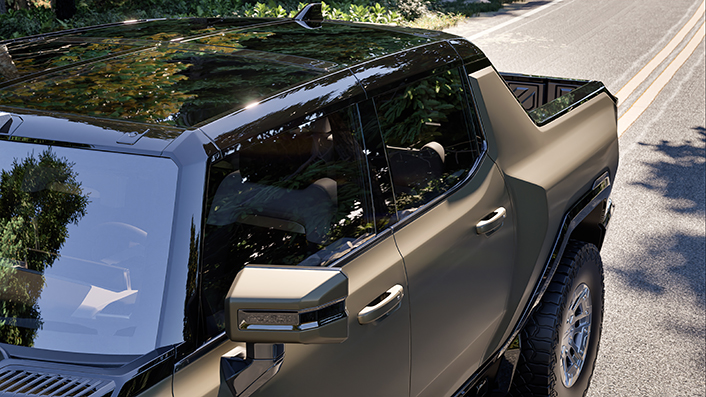 Crystalline Black applied on a vehicle