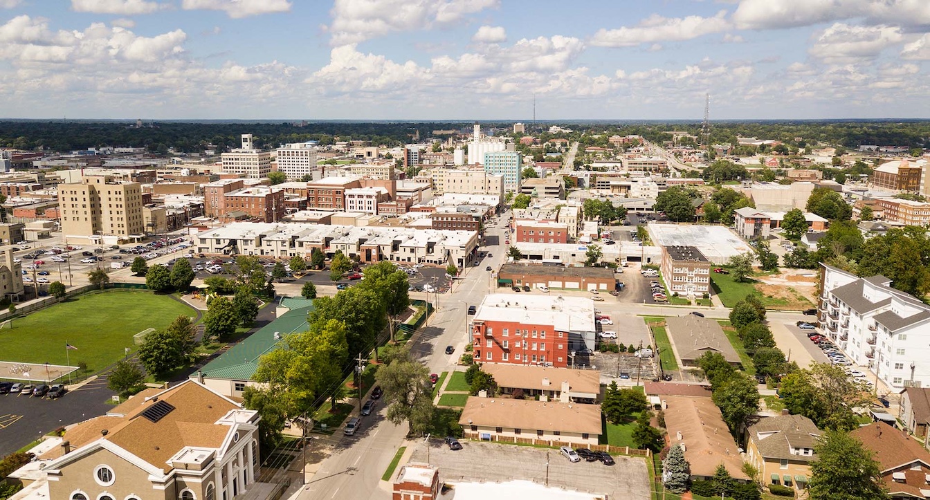Aerial View of Springfield, Missouri